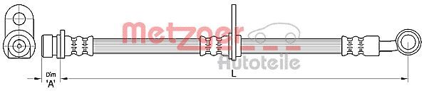 METZGER AUTOTEILE 4110493 Brake Hose