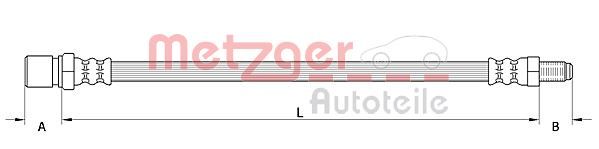 METZGER AUTOTEILE 4110559 Brake Hose