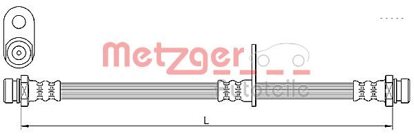 METZGER AUTOTEILE 4110638 Brake Hose