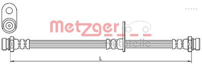 Brake Hose METZGER AUTOTEILE 4110638