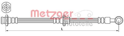 Brake Hose METZGER AUTOTEILE 4110639