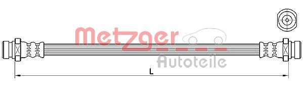 METZGER AUTOTEILE 4110640 Brake Hose
