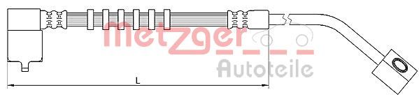 METZGER AUTOTEILE 4110686 Brake Hose