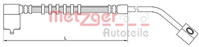 Brake Hose METZGER AUTOTEILE 4110686