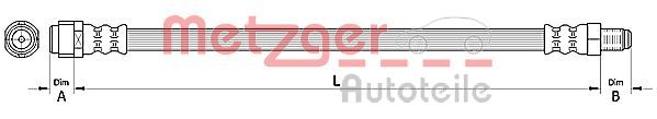 METZGER AUTOTEILE 4110726 Brake Hose