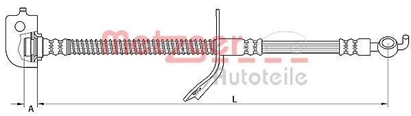 METZGER AUTOTEILE 4110737 Brake Hose