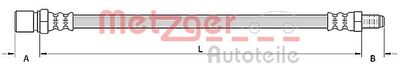 Brake Hose METZGER AUTOTEILE 4110748