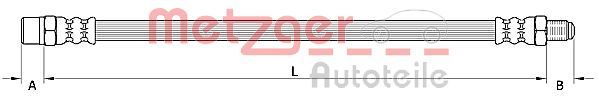 METZGER AUTOTEILE 4110754 Brake Hose