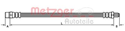 Brake Hose METZGER AUTOTEILE 4110791