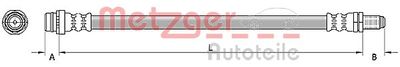 Brake Hose METZGER AUTOTEILE 4110796