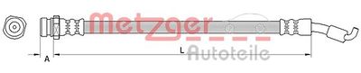Brake Hose METZGER AUTOTEILE 4110822
