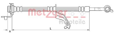 Brake Hose METZGER AUTOTEILE 4110824