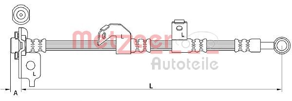 METZGER AUTOTEILE 4110841 Brake Hose