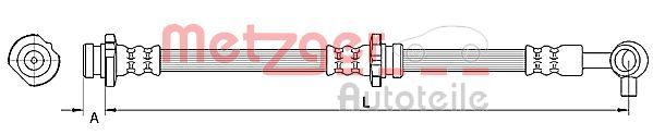 METZGER AUTOTEILE 4110848 Brake Hose