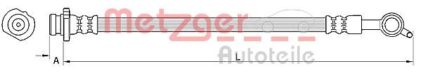 METZGER AUTOTEILE 4110849 Brake Hose