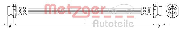 METZGER AUTOTEILE 4110851 Brake Hose
