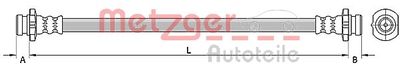 Brake Hose METZGER AUTOTEILE 4110851