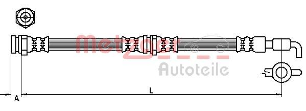 METZGER AUTOTEILE 4110871 Brake Hose