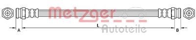 Brake Hose METZGER AUTOTEILE 4110877