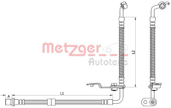 METZGER AUTOTEILE 4110879 Brake Hose