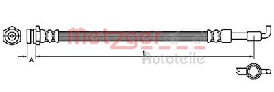 Brake Hose METZGER AUTOTEILE 4110880