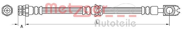 METZGER AUTOTEILE 4110888 Brake Hose