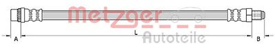 Brake Hose METZGER AUTOTEILE 4110895