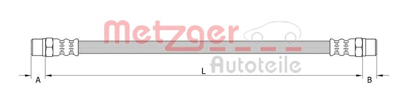METZGER AUTOTEILE 4110899 Brake Hose