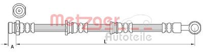 Brake Hose METZGER AUTOTEILE 4110917