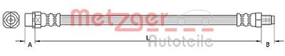 Brake Hose METZGER AUTOTEILE 4110942