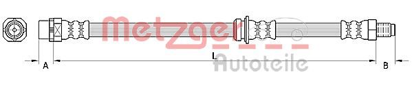 METZGER AUTOTEILE 4110946 Brake Hose