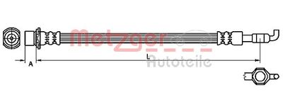 Brake Hose METZGER AUTOTEILE 4110971