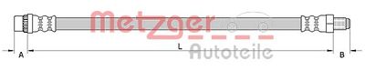 Brake Hose METZGER AUTOTEILE 4110991