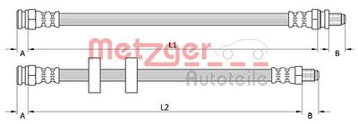 Brake Hose METZGER AUTOTEILE 4110995
