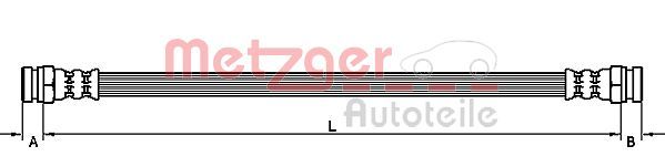 METZGER AUTOTEILE 4111031 Brake Hose
