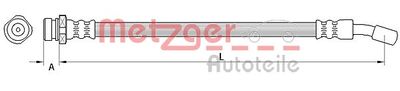 Brake Hose METZGER AUTOTEILE 4111033
