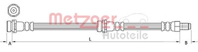 Brake Hose METZGER AUTOTEILE 4111034
