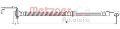 Brake Hose METZGER AUTOTEILE 4111049