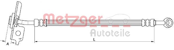 METZGER AUTOTEILE 4111055 Brake Hose