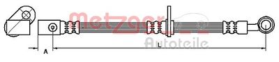 Brake Hose METZGER AUTOTEILE 4111070