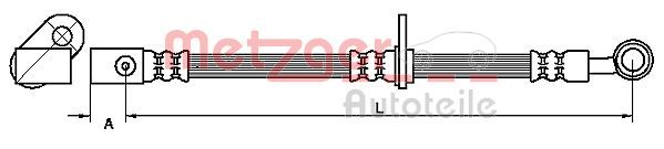 METZGER AUTOTEILE 4111071 Brake Hose
