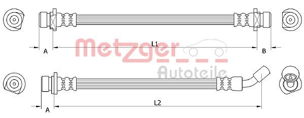 METZGER AUTOTEILE 4111072 Brake Hose