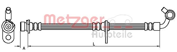 METZGER AUTOTEILE 4111079 Brake Hose