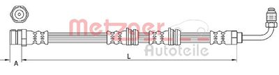 Brake Hose METZGER AUTOTEILE 4111087