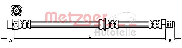 METZGER AUTOTEILE 4111098 Brake Hose