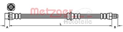 Brake Hose METZGER AUTOTEILE 4111098
