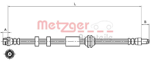 METZGER AUTOTEILE 4111216 Brake Hose