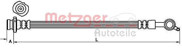 METZGER AUTOTEILE 4111235 Brake Hose