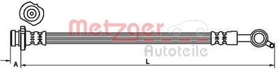 Brake Hose METZGER AUTOTEILE 4111235