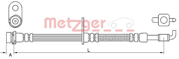 METZGER AUTOTEILE 4111331 Brake Hose